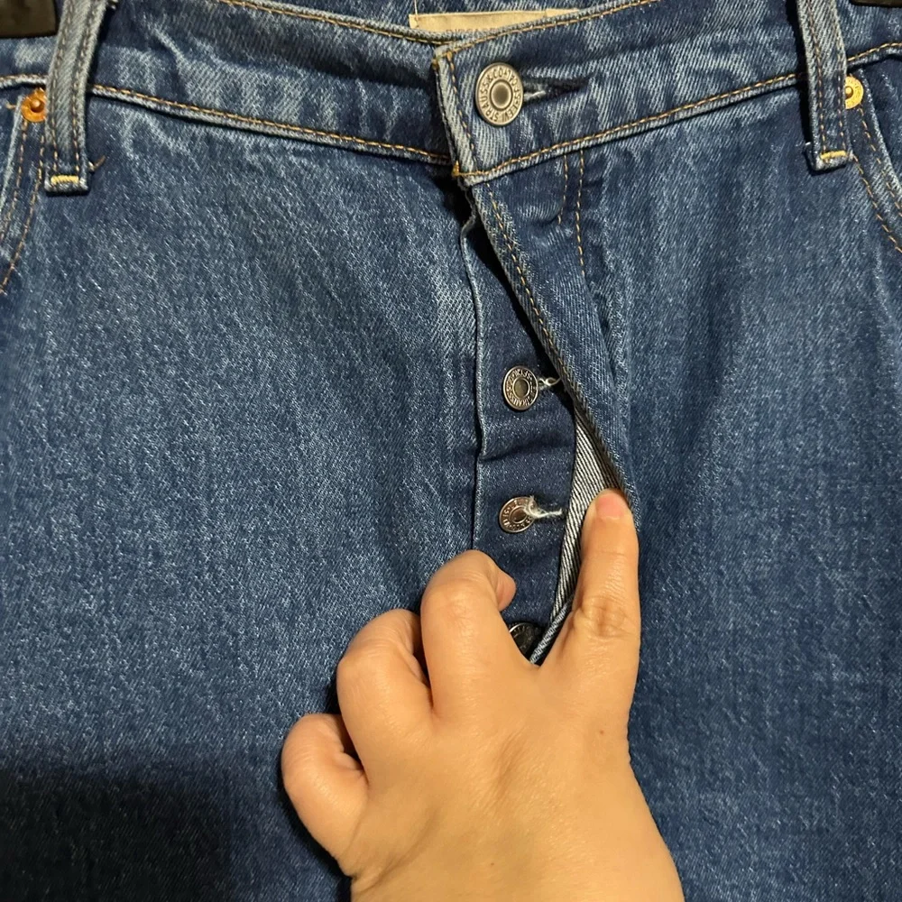 LEVI’S Ribcage‎ Straight Jeans Size 20W Button Fly Plus Size Denim